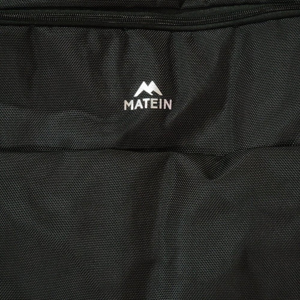 Mantein Black Garment Bag Large Suit Travel Bag Pockets Shoulder Strap Foldable - Picture 2 of 9